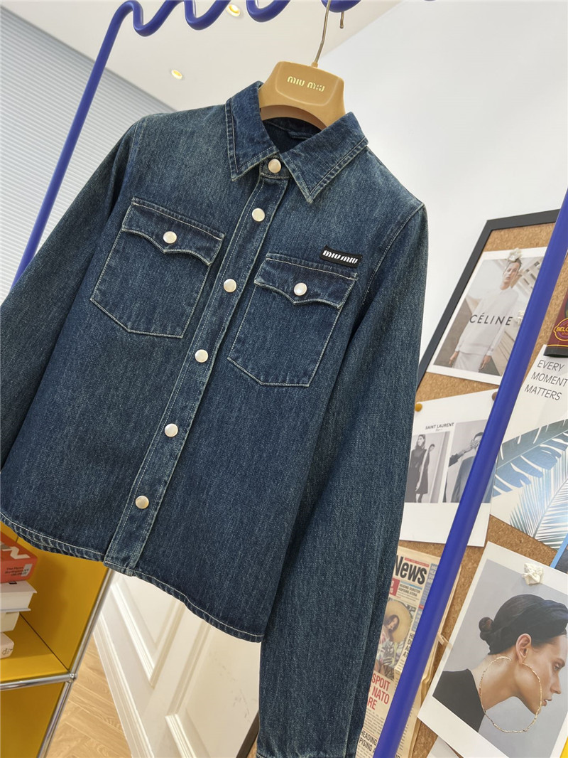 miumiu denim shirt jacket replica d&g clothing