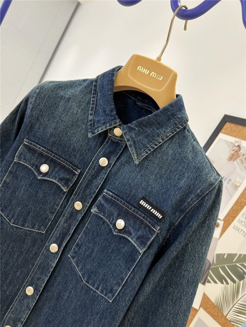 miumiu denim shirt jacket replica d&g clothing