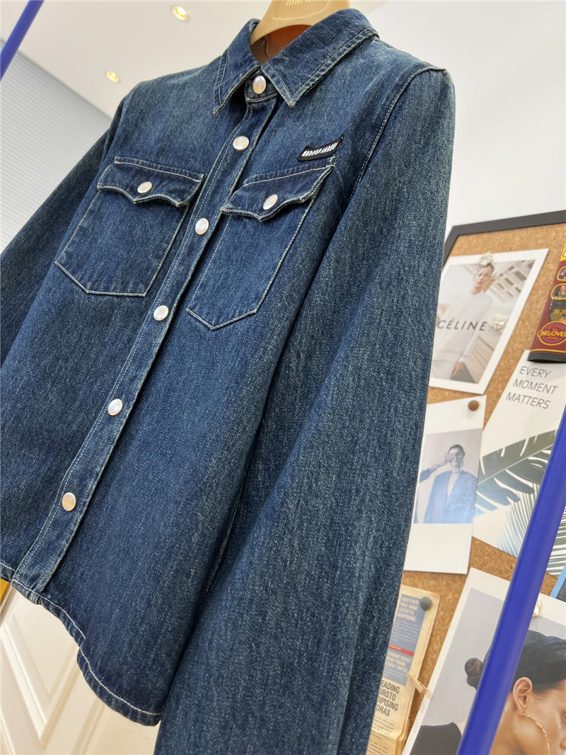 miumiu denim shirt jacket replica d&g clothing