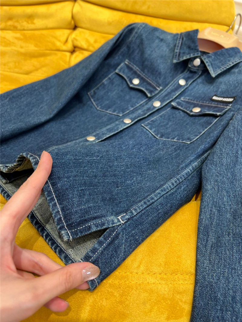 miumiu denim shirt jacket replica d&g clothing