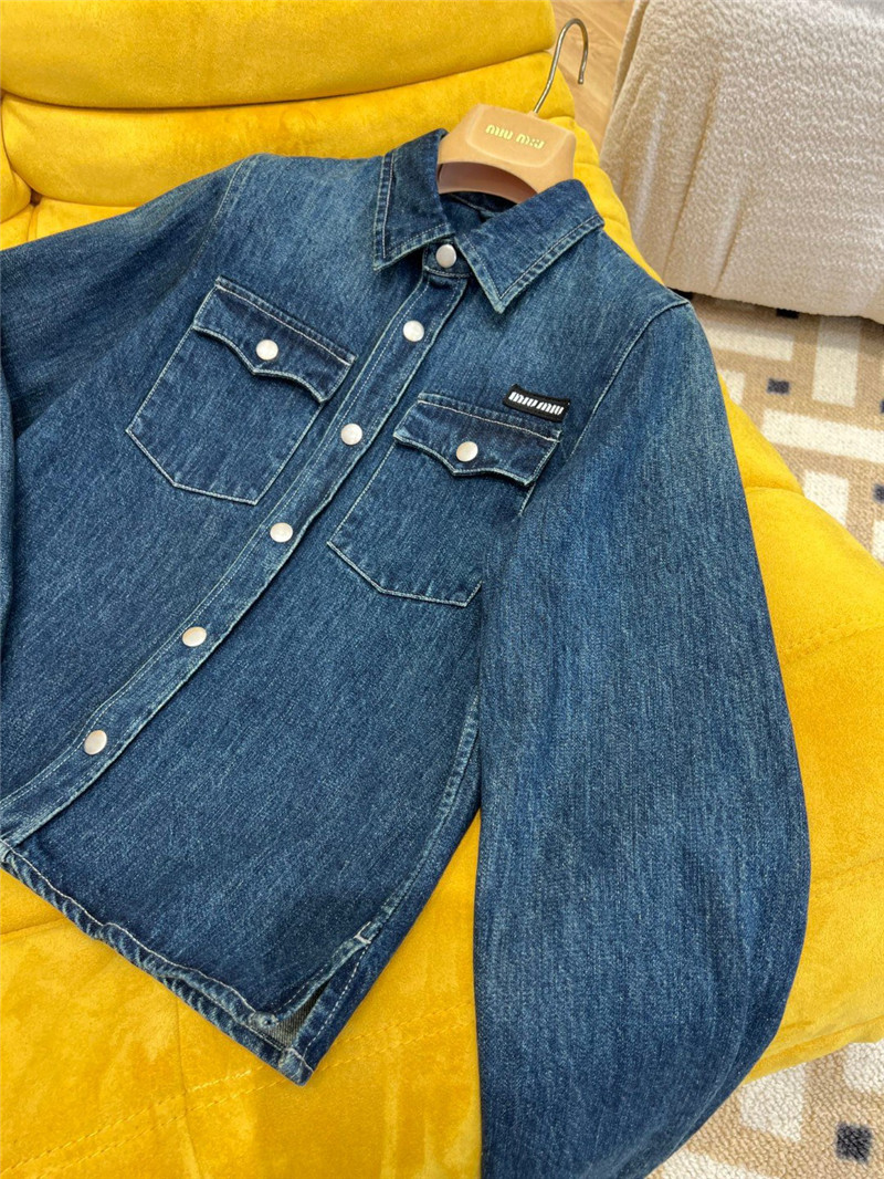 miumiu denim shirt jacket replica d&g clothing