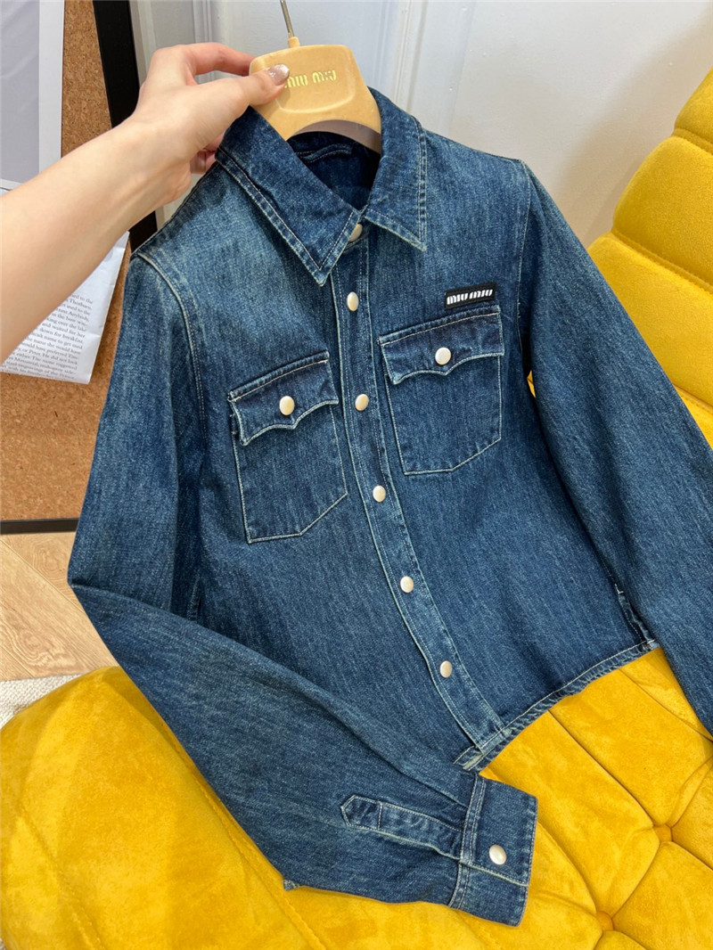 miumiu denim shirt jacket replica d&g clothing