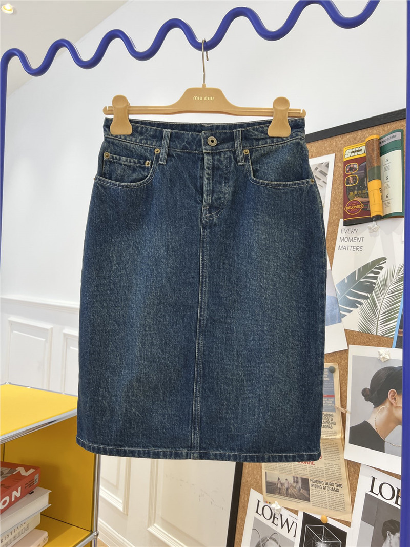 miumiu denim skirt cheap replica designer clothes