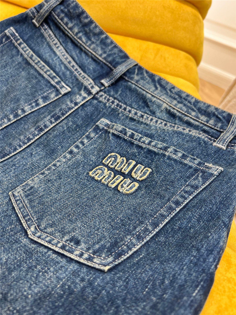 M1um1u denim skirt cheap replica designer clothes