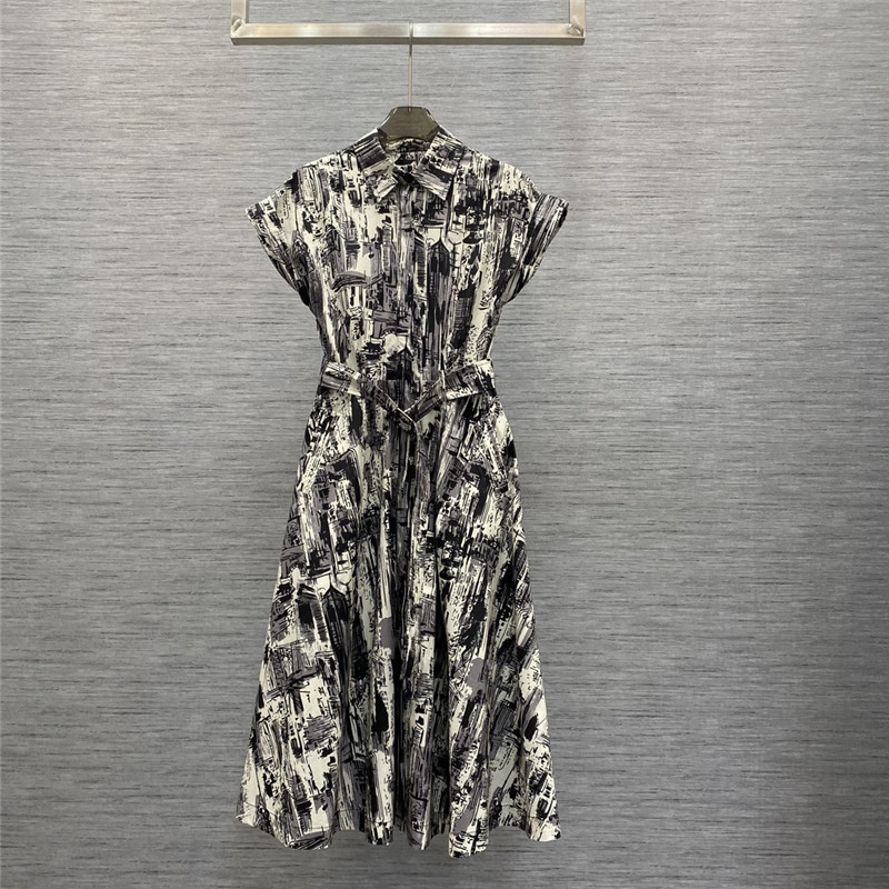 dior high hem waist dress replica designer clothes