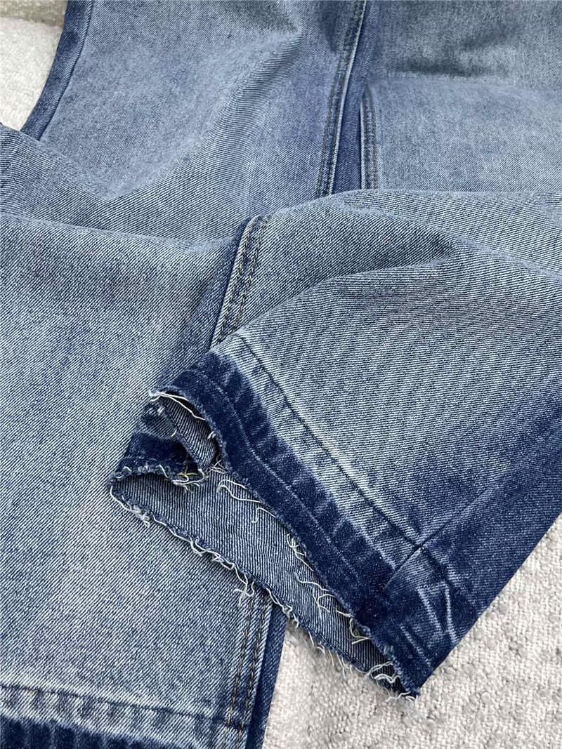 miumiu letter web denim wide leg pants replicas clothes