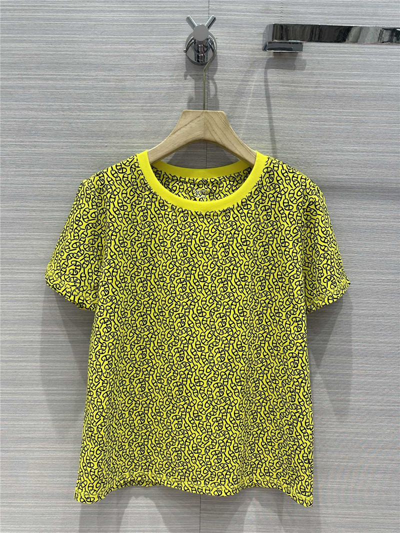 Hermes classic crew neck printed T-shirt replica clothing sites