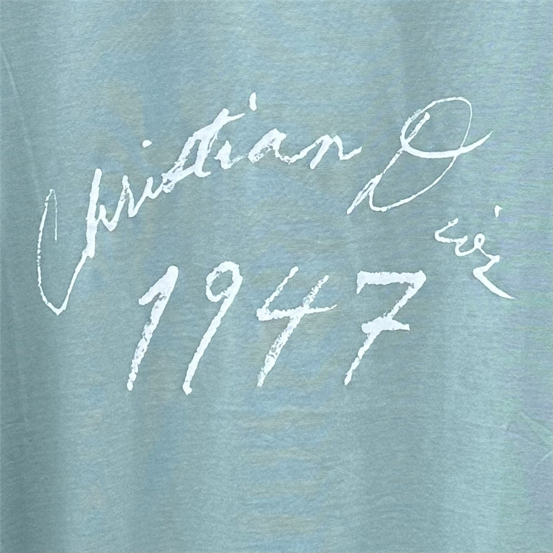 D10r logo letter print cotton t-shirt replicas clothes