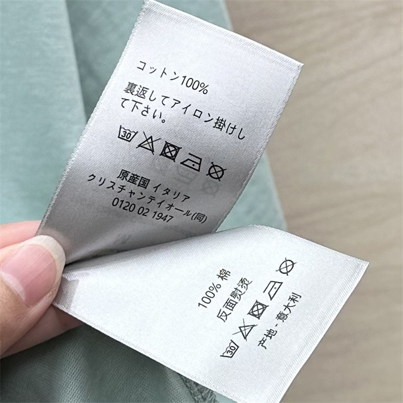 D10r logo letter print cotton t-shirt replicas clothes