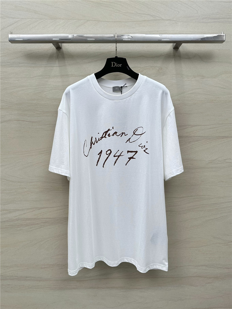dior logo letter print cotton T-shirt replicas clothes