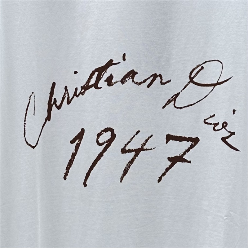 D10r logo letter print cotton t-shirt replicas clothes