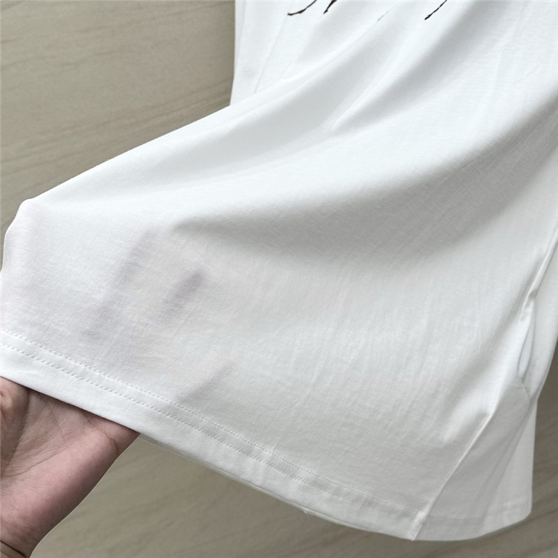 D10r logo letter print cotton t-shirt replicas clothes