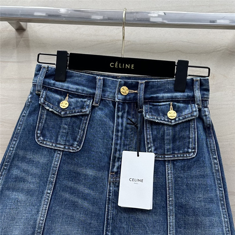 Ce1i*e washed denim skirt replicas clothes