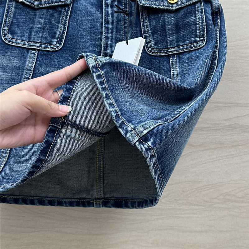 Ce1i*e washed denim skirt replicas clothes