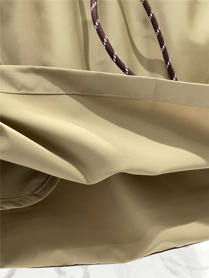 M1um1u zippered nylon sun protection jacket and skirt suit