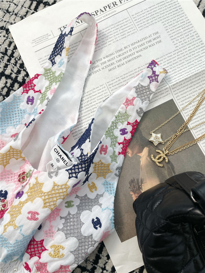 Ch**el flower waist vest replica designer clothes