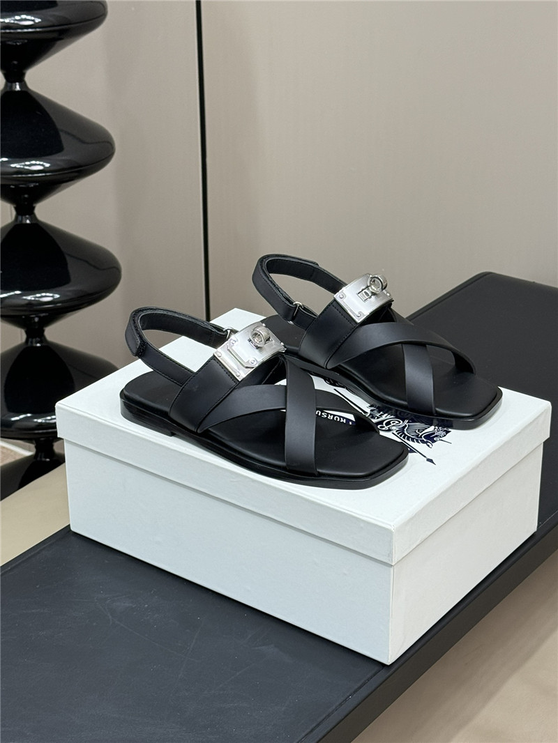 Hermes spring and summer sandals replica designer shoes