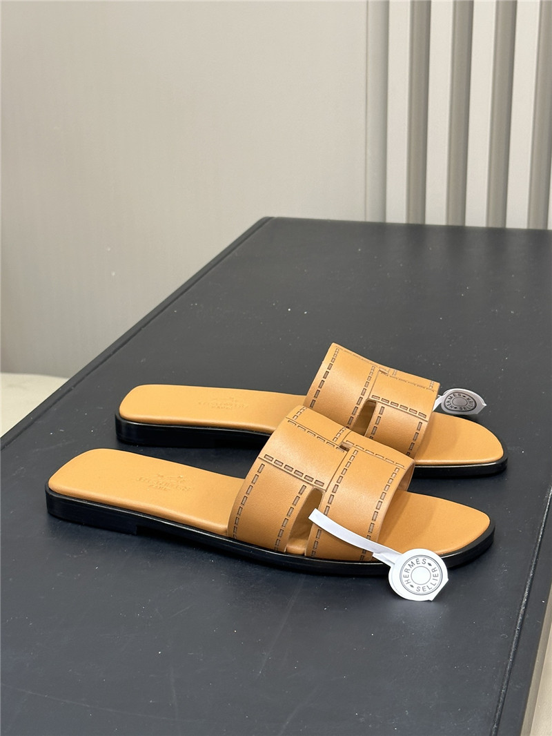 Hermes flat slippers maison margiela replica shoes