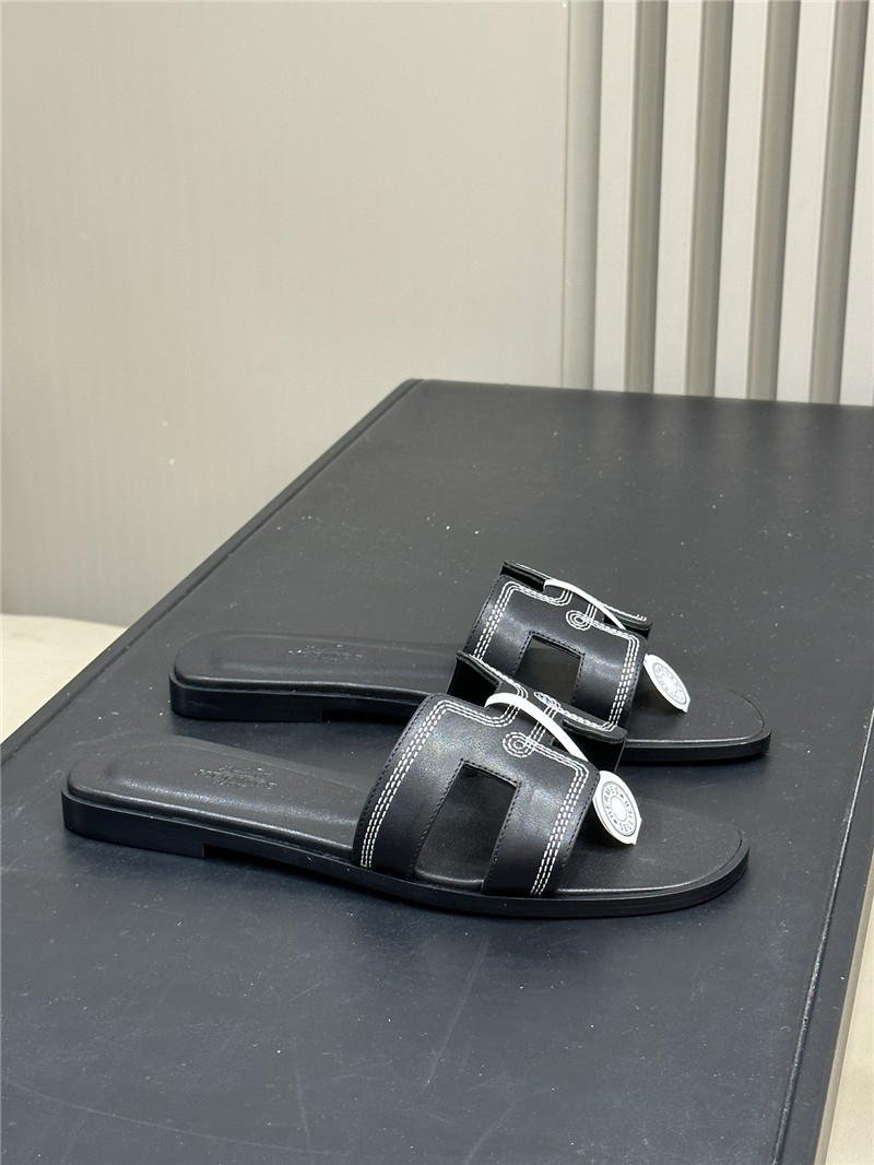 Hermes flat slippers maison margiela replica shoes