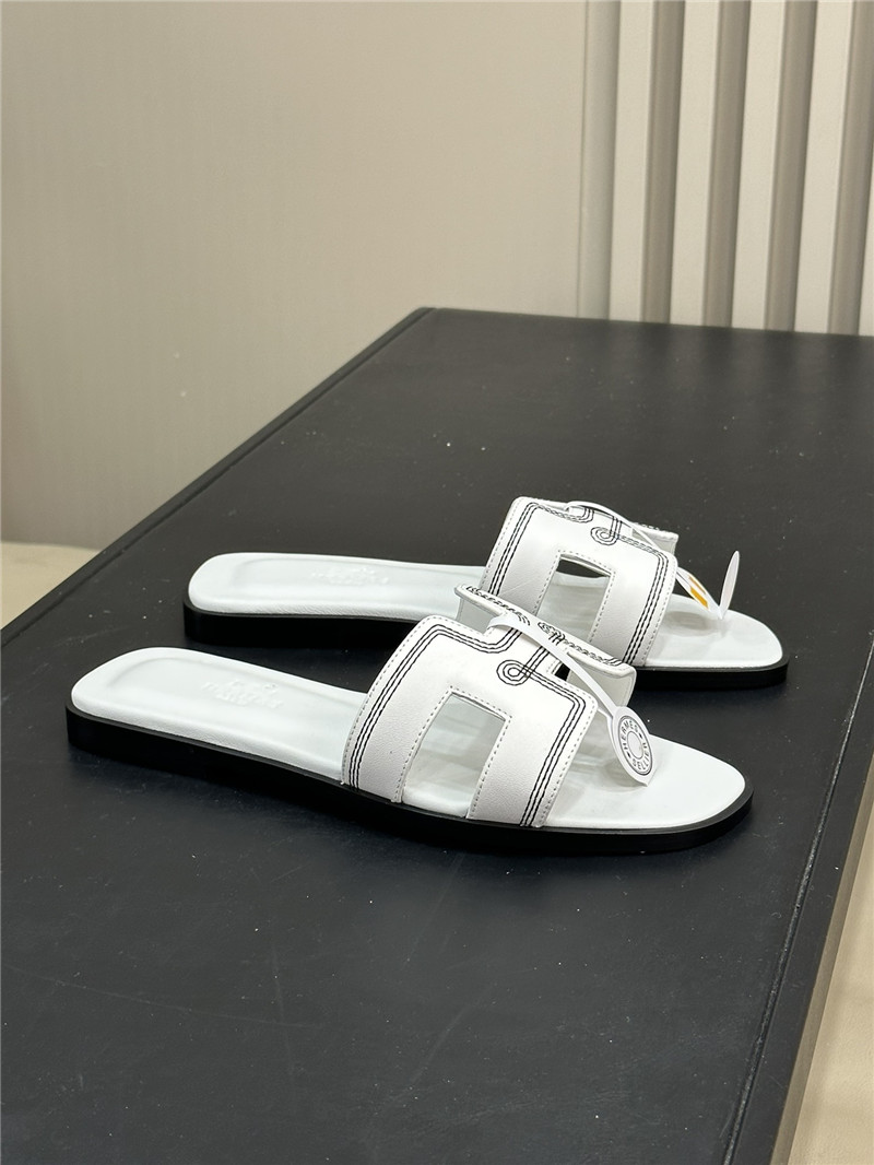 Hermes flat slippers maison margiela replica shoes