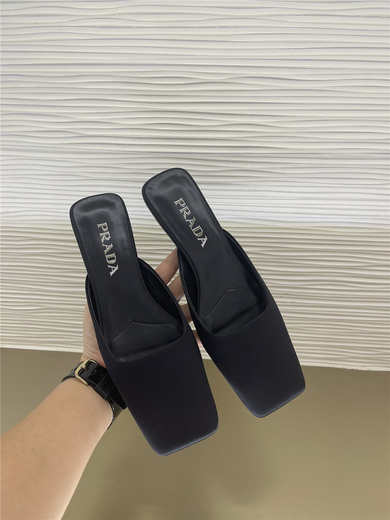 Pra*a genuine leather injection logo and semi-trail replica shoes