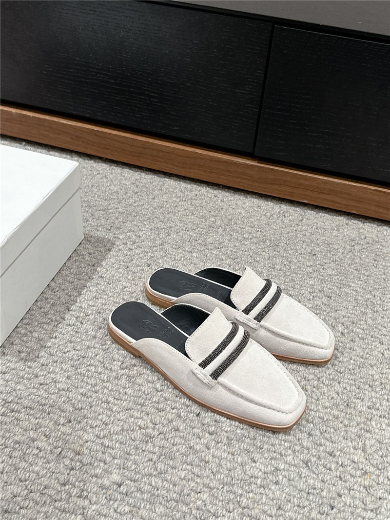 BC Flat Slippers for Women in White