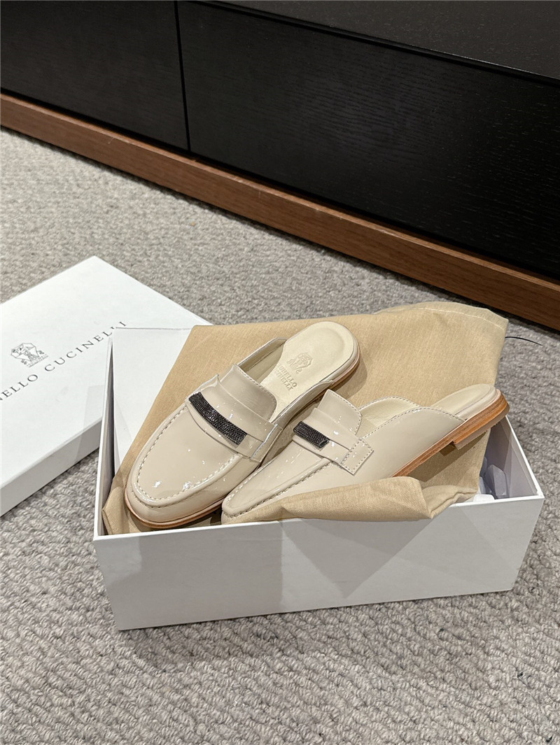 BC Patent Leather Flat Slides