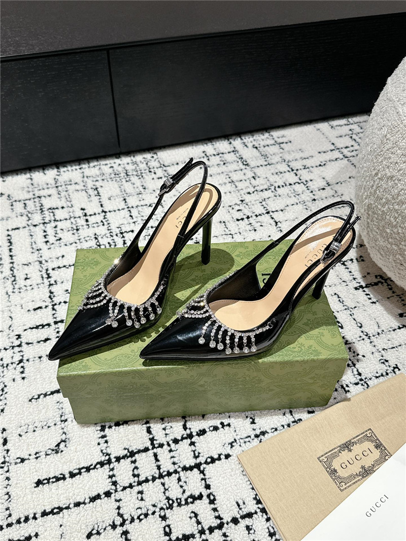 Gucci hollow back high heels maison margiela replica shoes