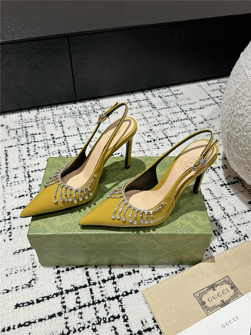 Gucci hollow back high heels maison margiela replica shoes