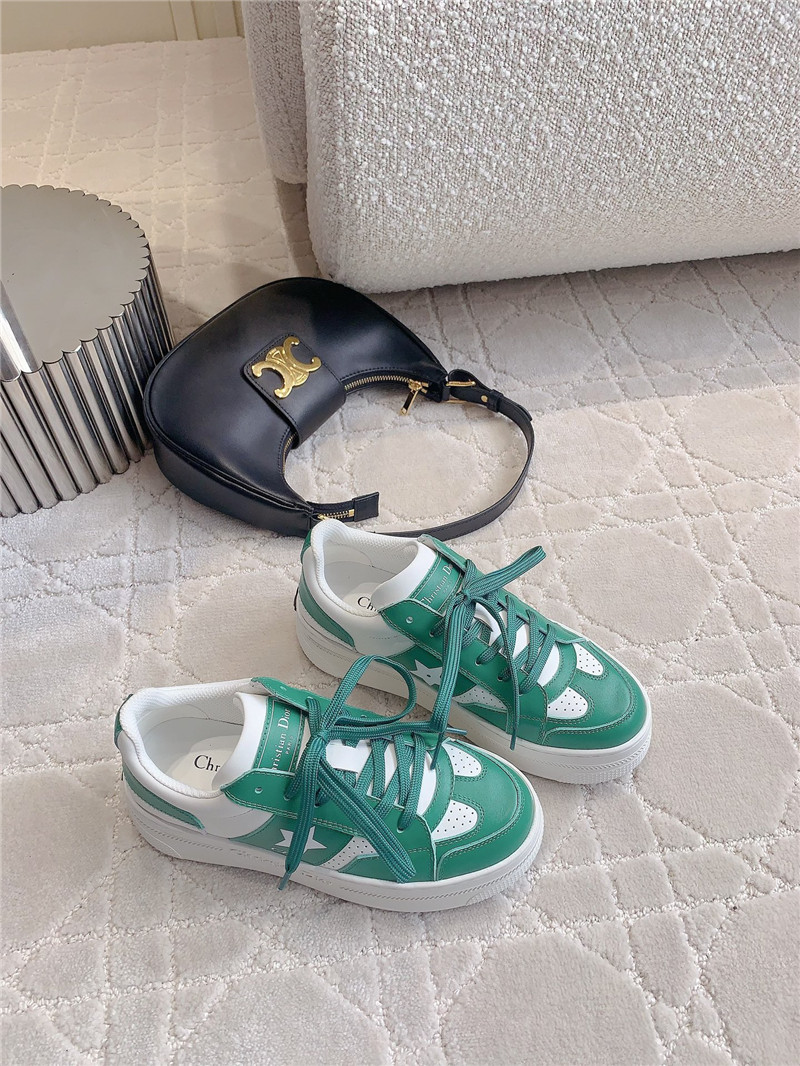 D10r platform green sneakers