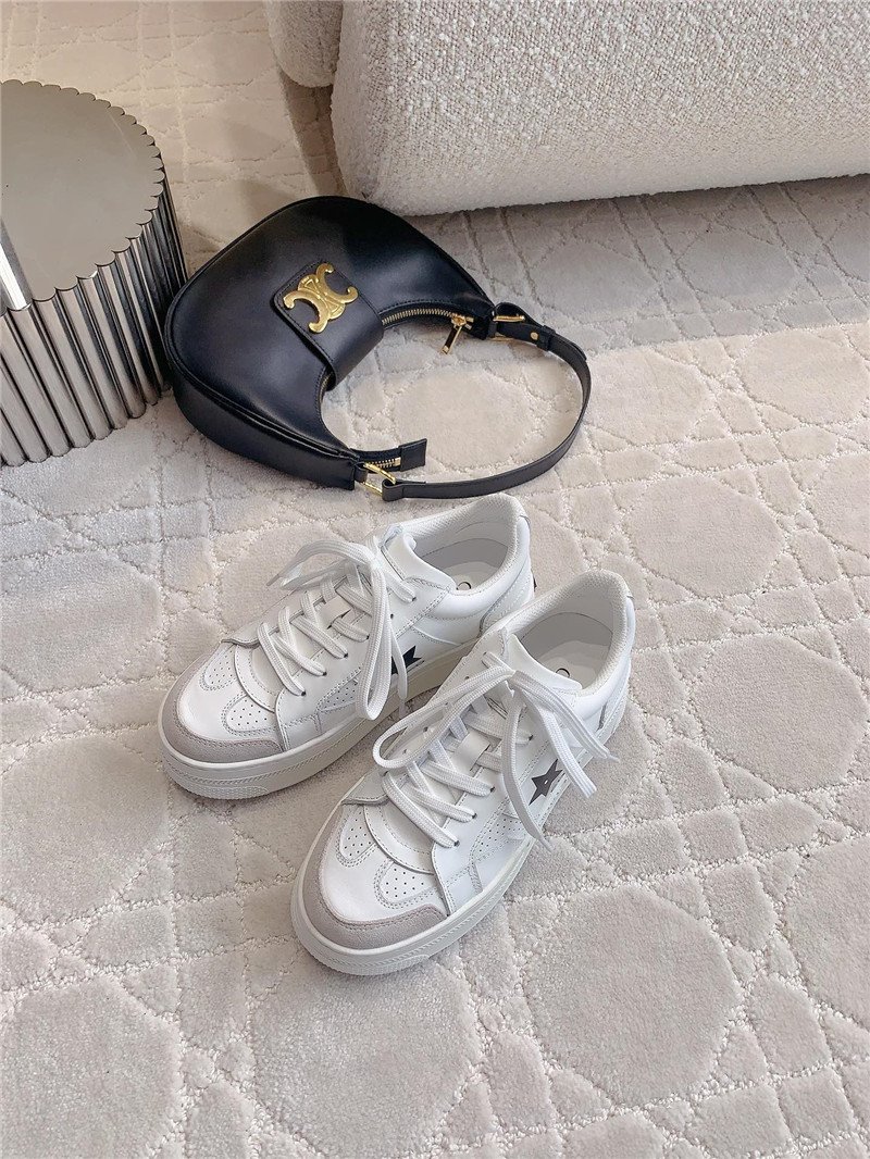 Dior Platform Green Sneakers in White