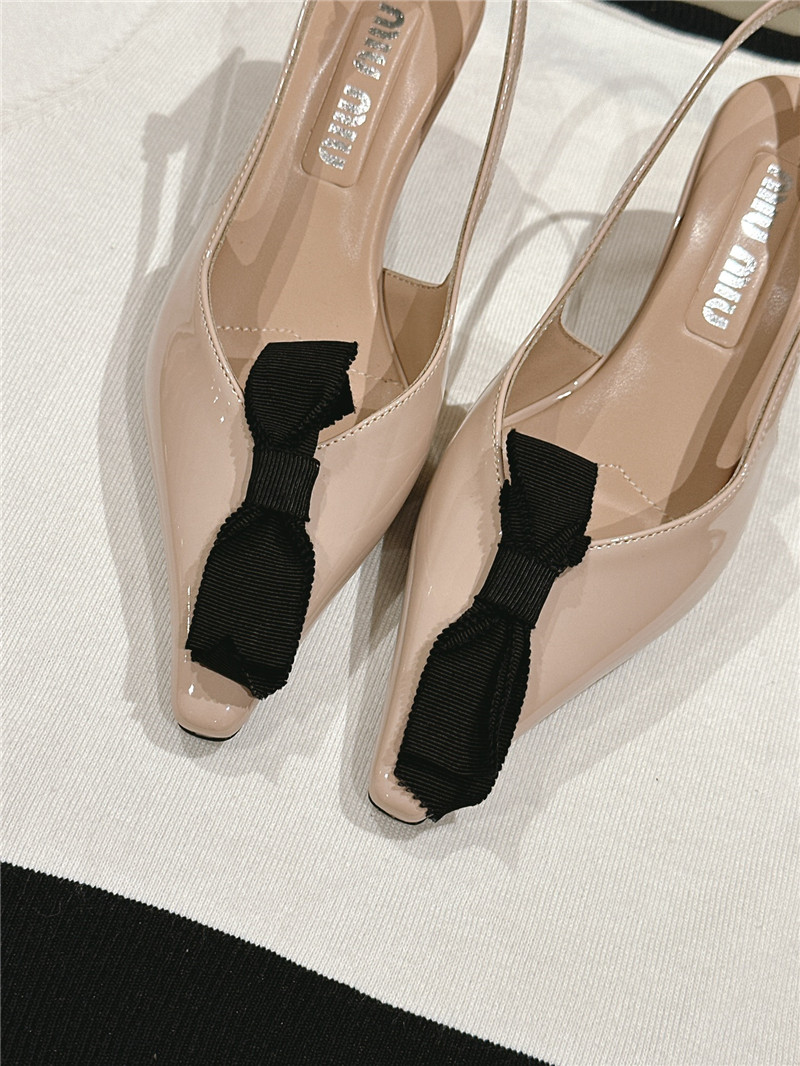 Miu Miu Nude Bow Slingback Pump