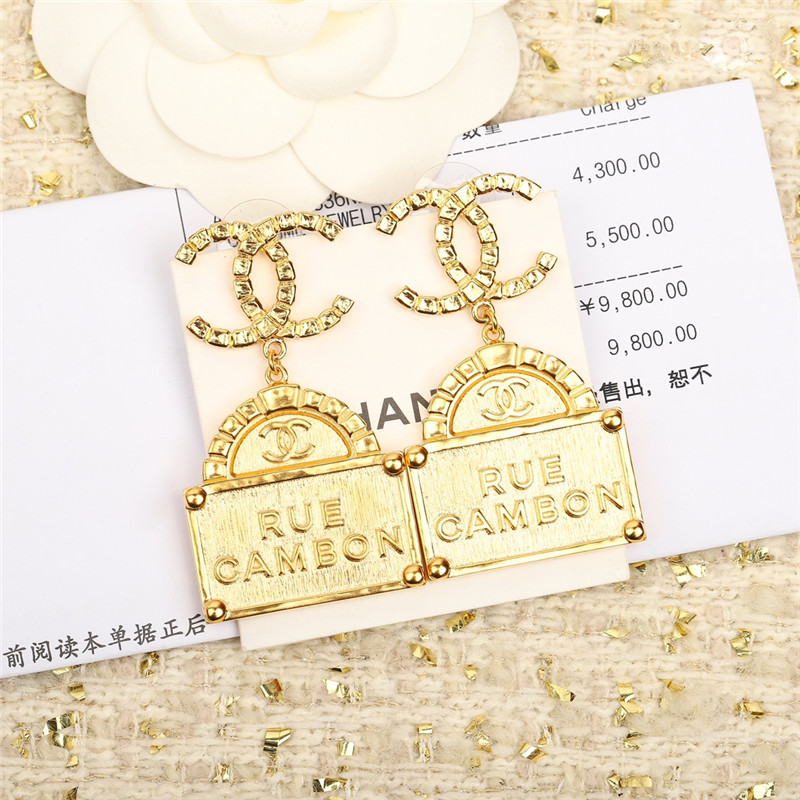 Ch**el handmade kangpeng earrings