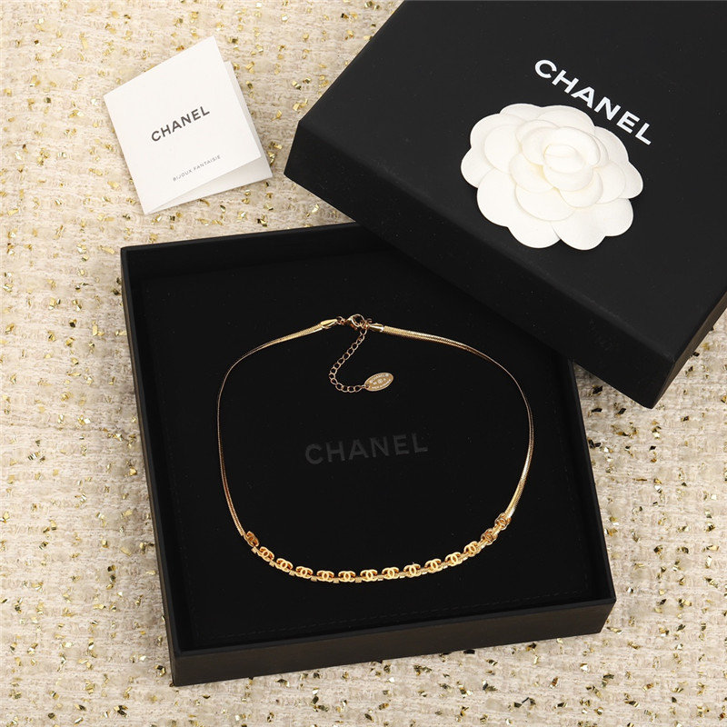Chanel gold c snake bone chain bracelet