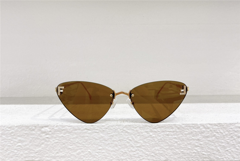 F**di rimless cat eye sunglasses