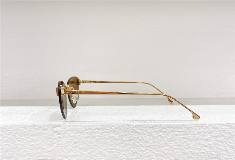 F**di rimless cat eye sunglasses