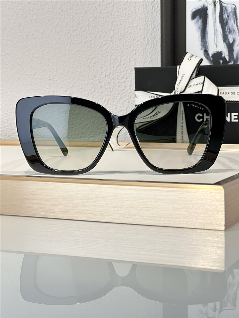 Ch**el classic square frame butterfly sunglasses