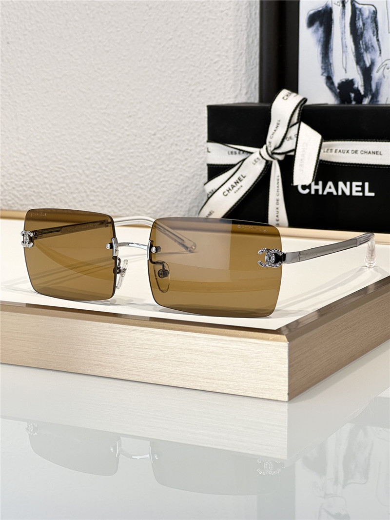 Ch**el new rimless mid-century style sunglasses