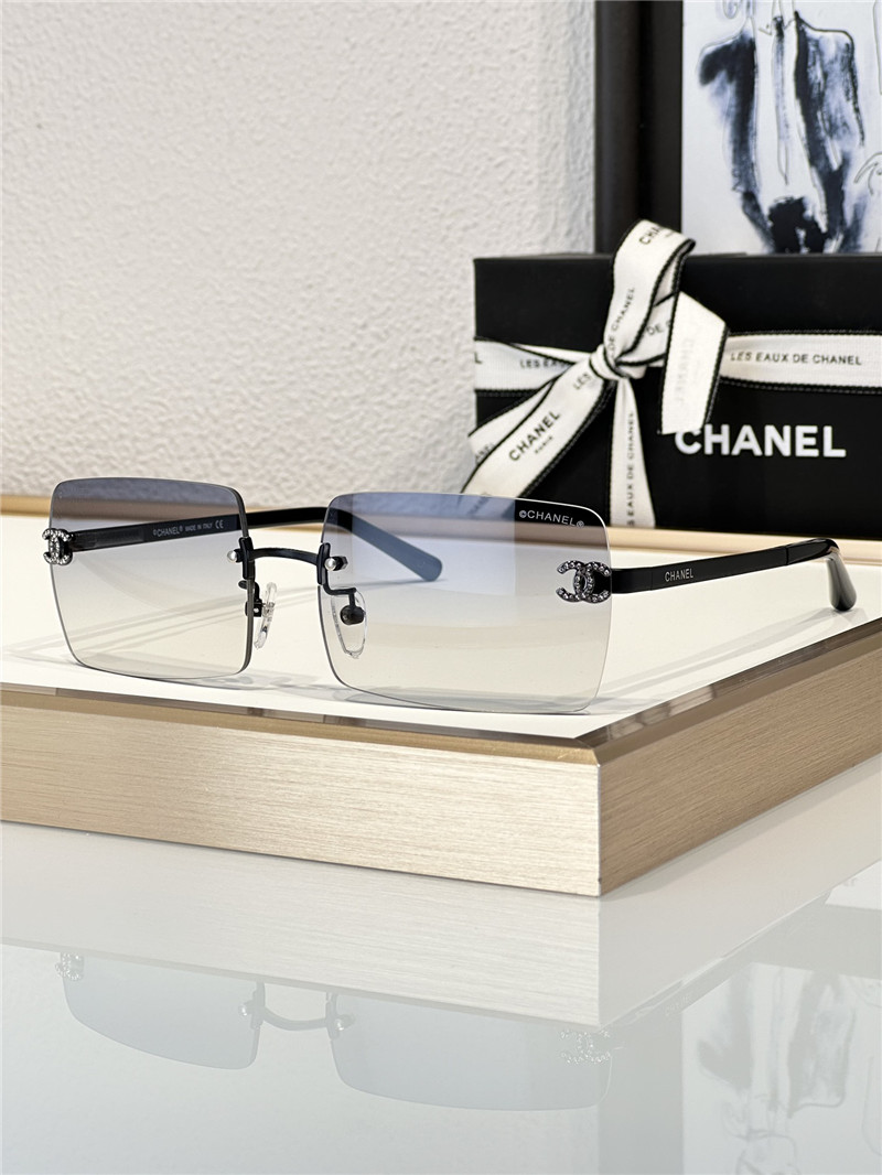 Ch**el new rimless mid-century style sunglasses