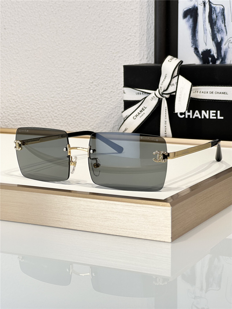 Ch**el new rimless mid-century style sunglasses