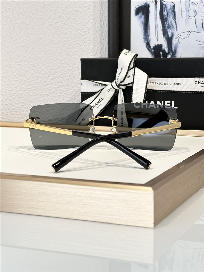 Ch**el new rimless mid-century style sunglasses