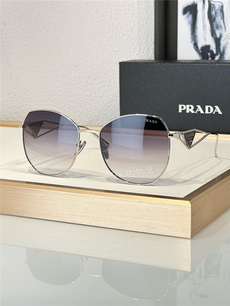 prada sparkling diamond triangle sunglasses
