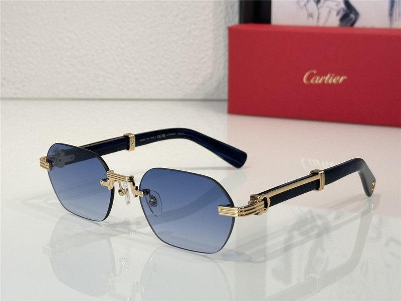C a r t i e r new frameless wooden leg sunglasses