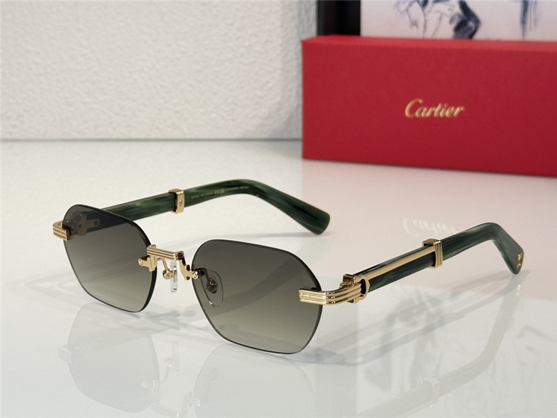 C a r t i e r new frameless wooden leg sunglasses