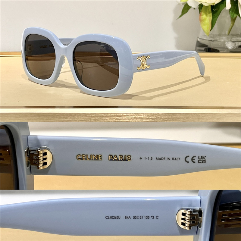 Ce1i*e triomphe square acetate sunglasses