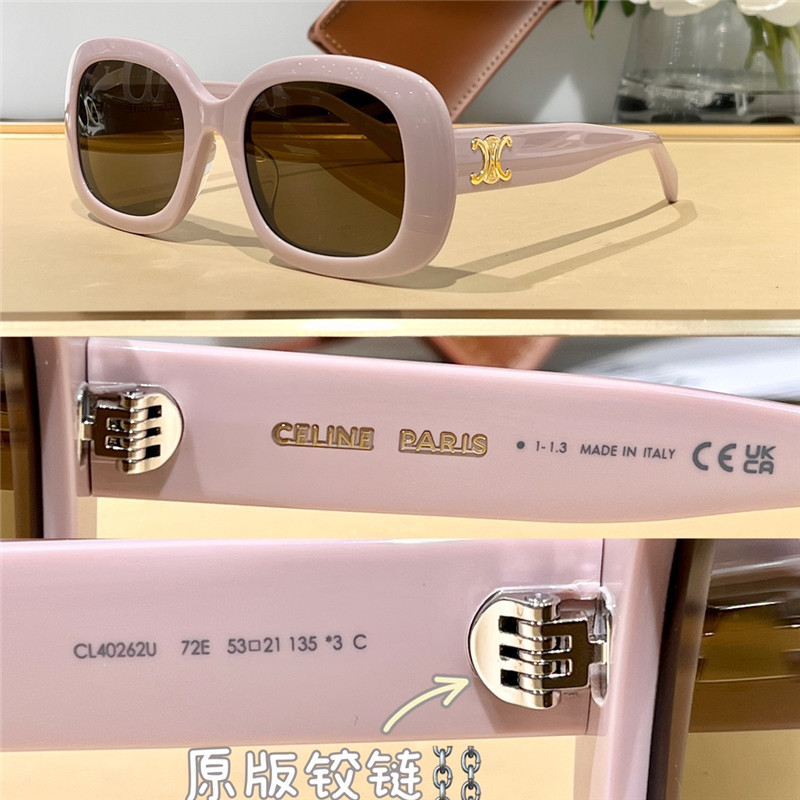 Ce1i*e triomphe square acetate sunglasses