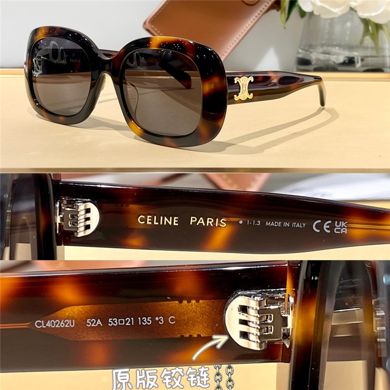 Ce1i*e triomphe square acetate sunglasses