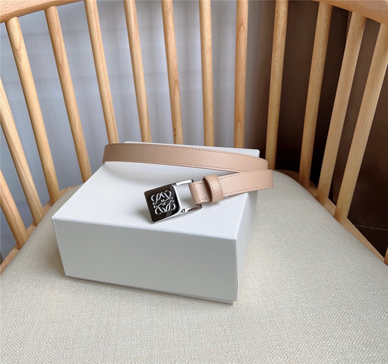 L0ew* leather narrow belt