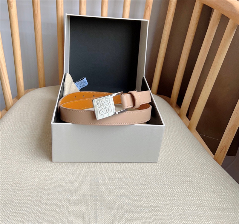 L0ew* leather narrow belt