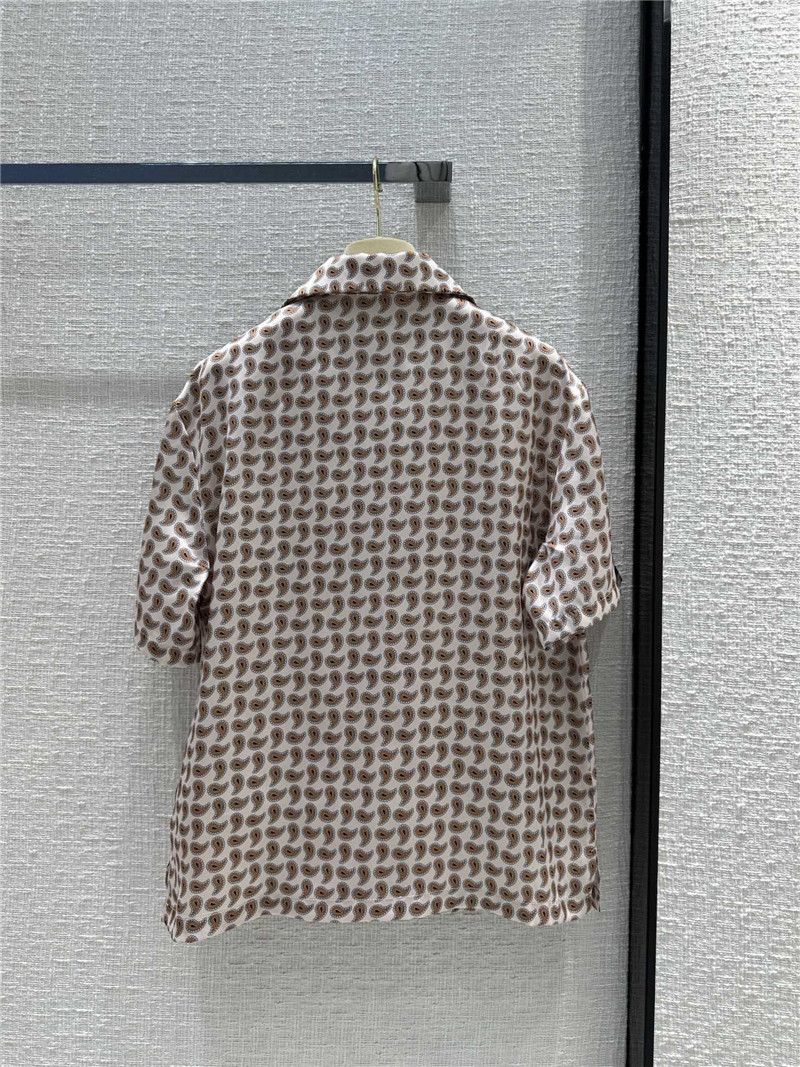 M1um1u paisley pattern shirt suit replica clothes